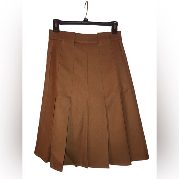 Akris Pleated Virgin Wool Double Face Skirt - Picture 5 of 9